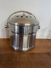 STAINLESS STEEL COUNTER-TOP COMPOST PAIL - LOOKS SHARP ON YOUR COUNTER! for sale  Shipping to South Africa