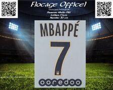 Flocage officiel PSG 18/19 monblason maillot 7 Mbappé Away Ligue 1 France d'occasion  Carnoux-en-Provence