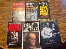 Lote de 6 livros Hitler nazista Eichmann interrogado Mengele viagem do meio do século…mais comprar usado  Enviando para Brazil