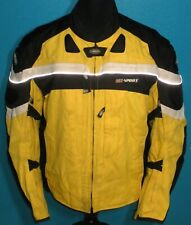 Men's 2XL XXL 48 Cortech GX Sport Jacket Armor Yellow Motocross Biker Full Zip for sale  Shipping to South Africa