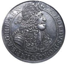 Austria Leopoldo 1 1686, plata 1 Thaler graduación profesional MS 63 segunda mano  Embacar hacia Argentina