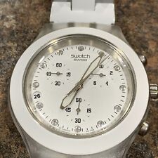 Swatch Full Blooded White Irony Diaphane 43mm alumínio comprar usado  Enviando para Brazil