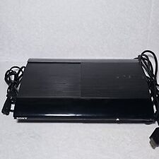 PS3 Super Slim 250GB czarna konsola Sony PlayStation 3 z przewodami przetestowana na sprzedaż  Wysyłka do Poland