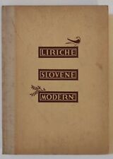 Liriche slovene moderne usato  Roma