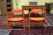Coppia sedie arancioni usato  Roma