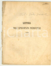 1868 lettera vescovi usato  Milano