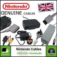 Official Genuine Nintendo Wii Gamecube Gameboy DS SNES N64 Cables Adaptors Plugs for sale  Shipping to South Africa