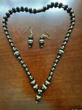 Black beads necklace for sale  Short Hills