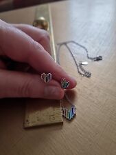 Rainbow heart silver for sale  WAKEFIELD