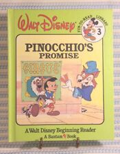 Livro capa dura WALT DISNEY'S Beginning Reader 1986 PINÓQUIO'S PROMETING (#3), usado comprar usado  Enviando para Brazil
