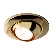 Light Ceiling Eyeball Mains Downlight R80 ES Light Fitting in Gold Colour Finish, used for sale  Shipping to South Africa