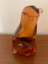 Vintage glass amber for sale  GODALMING