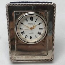 Kitney silver clock for sale  ROMFORD