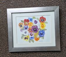 Watercolours pansies artist for sale  NEWQUAY