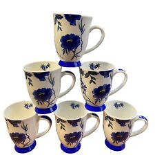 Blue flower mugs for sale  RHYL