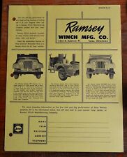 Vtg 1958 ramsey for sale  Holly