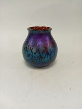 iridescent glass vase for sale  RUGBY