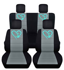 Capas de assento para SUV ajuste personalizado coração âncora preto-aço cinza serve para wrangler 2dr 07-18 comprar usado  Enviando para Brazil