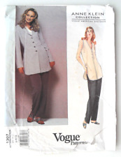 FF Uncut 8-12 Vest Top Jacket Trousers Sewing Pattern Anne Klein Vogue 1307 for sale  Shipping to South Africa