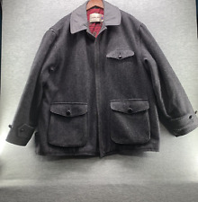 Jaqueta masculina de lã e couro vintage Adams Row tamanho XL comprar usado  Enviando para Brazil