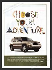 Jeep Patriot dos anos 2000 "Choose Your Adventure" anúncio publicitário impresso 2007 comprar usado  Enviando para Brazil