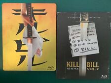 KILL BILL Volumen 1 y 2 (Blu-Ray 2003) STEELBOOK Quentin Tarintino fuera de imprenta, usado segunda mano  Embacar hacia Argentina