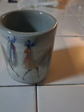 Vaso cilíndrico modernista cerâmica arte MCM Polia Pillin assinado pintado comprar usado  Enviando para Brazil