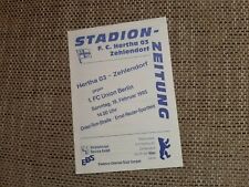 Programm hertha zehlendorf gebraucht kaufen  Hamburg