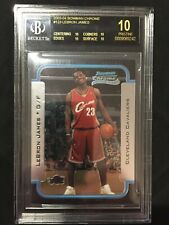 2003/04 Bowman Chrome Lebron James novato BGS 10 BLACK LABEL, usado comprar usado  Enviando para Brazil