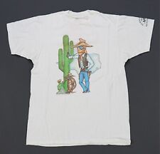 Camiseta Rara Vintage Antigo México Importado Cowboy Cactus Armadillo 1981 Anos 80 Branca M, usado comprar usado  Enviando para Brazil