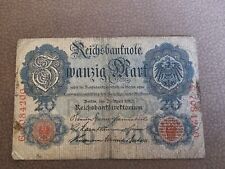 Reichsbanknote mark 1910 gebraucht kaufen  Altenholz