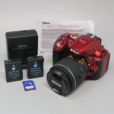 Kit de cámara Nikon D5300 DSLR - roja (lente AF-S DX 18-55 mm f/3,5-5,6G) ¡13K clics! segunda mano  Embacar hacia Argentina