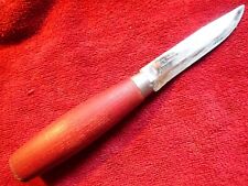 5 )) SHARP VINTAGE CLASSIC KNIFE PUUKKO MORA w WOOD HANDLE SWEDEN SWEDISH for sale  Shipping to South Africa