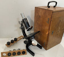 Microscopio antiguo Officine Galileo con estuche, lentes y lentes originales, usado segunda mano  Embacar hacia Argentina