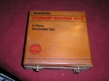Used, Shopsmith Carbide Router Bit Set in Wooden Box for sale  Shipping to South Africa