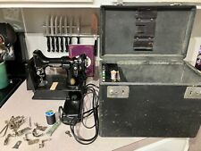 SINGER 221 CENTENNIAL FEATHERWEIGHT SEWING MACHINE #AK073471 Case & Accessories for sale  Shipping to South Africa
