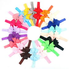 20 Pcs Newborn Baby Girl Headbands - Infant Toddler Bow Hair Band Accessory Set for sale  Shipping to South Africa