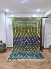 Tapete marroquino Beniourain feito à mão berbere 4,5x8 pés lã verde berbere tapete boho comprar usado  Enviando para Brazil