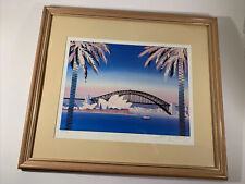 Ashleigh Manley Famed Print AP/900 Sydney Opera House Bridge Palms 1992 47x62cm comprar usado  Enviando para Brazil