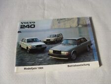 Volvo 240 betriebsanleitung gebraucht kaufen  Pfaffing