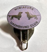 Distintivo raro vintage miniatura Dachshund Club esmalte articulado cachorro por Gaunt, usado comprar usado  Enviando para Brazil