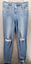 Jeans American Eagle The Dream cintura alta feminino 12 X-Long desgastado 34x31 comprar usado  Enviando para Brazil