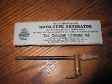 VINTAGE COLEMAN 604-299 ROTO-TYPE GENERATOR; FOR COLEMAN INSTANT LIGHTING IRONS, used for sale  Shipping to South Africa
