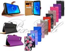 For Alcatel 1 5033X New Premium Genuine Black Leather Wallet Phone Case Cover for sale  Shipping to South Africa