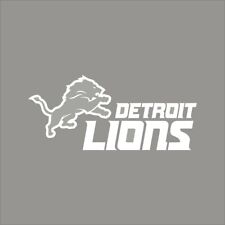 Calcomanía de vinilo de 1 color con logotipo de equipo de Detroit Lions #7 pegatina pared ventana de coche segunda mano  Embacar hacia Mexico