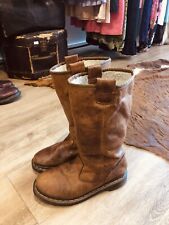 Rare Doc Martens Brown Sherling Lined Boots Size 37 for sale  Shipping to South Africa