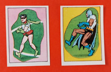 Tarjetas vintage de Batman & Robin Argentina 1981 con camisetas de fútbol dibujos animados muy raros segunda mano  Argentina 