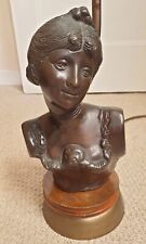 Spelter lady bust for sale  POOLE