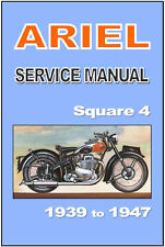 Manual de oficina ARIEL 4G 4F 4H Square Four 1939 a 1946 1947 serviço e reparo comprar usado  Enviando para Brazil
