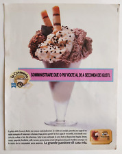 Pubblicita' Motta La Cremeria Nocciotella Vintage Advertising Werbung 1987 (R8) segunda mano  Embacar hacia Mexico
